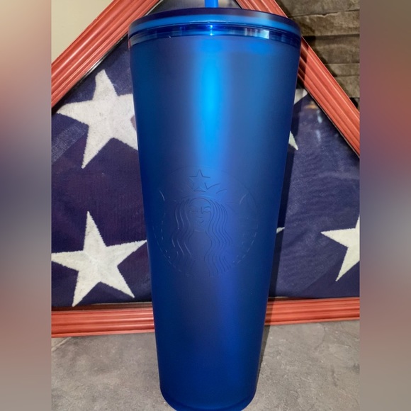 Starbucks Matte Blue Soft Touch Venti Tumbler 2023 Spring Release 🇺🇸 - Picture 4 of 14
